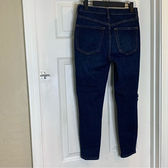 Free People Distressed Skinny Jeans Ankle Cropped Size 28 - Picture 4 of 8